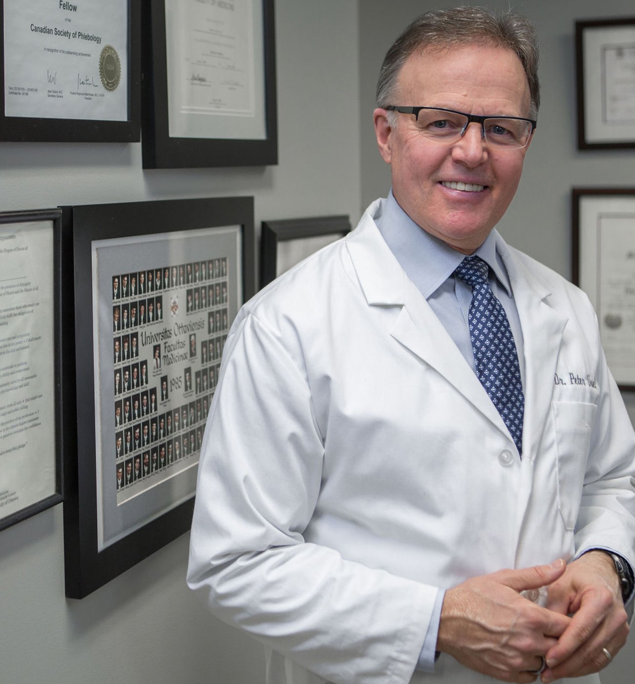 Dr. Peter Ursel in his clinic